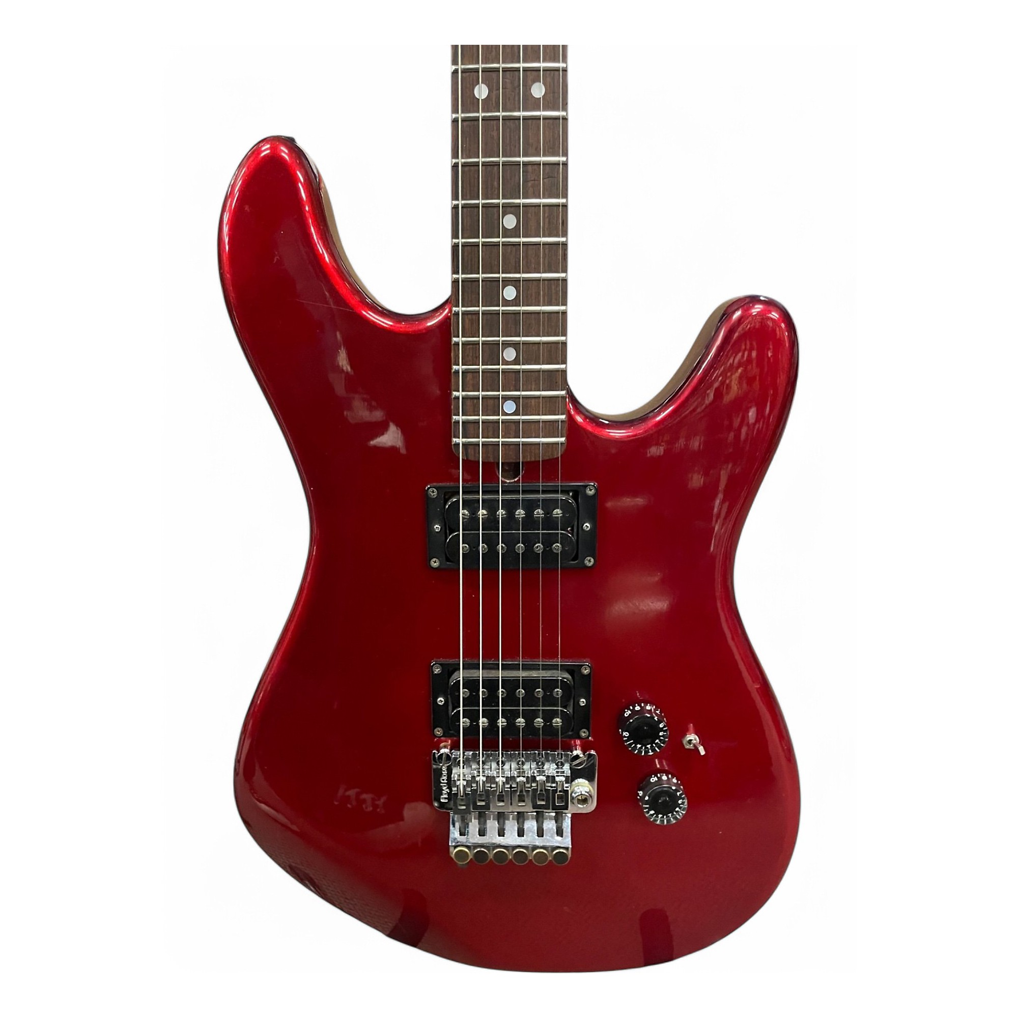 Used 1980s Kramer focus 2000 Chrome Red Metallic Solid Body