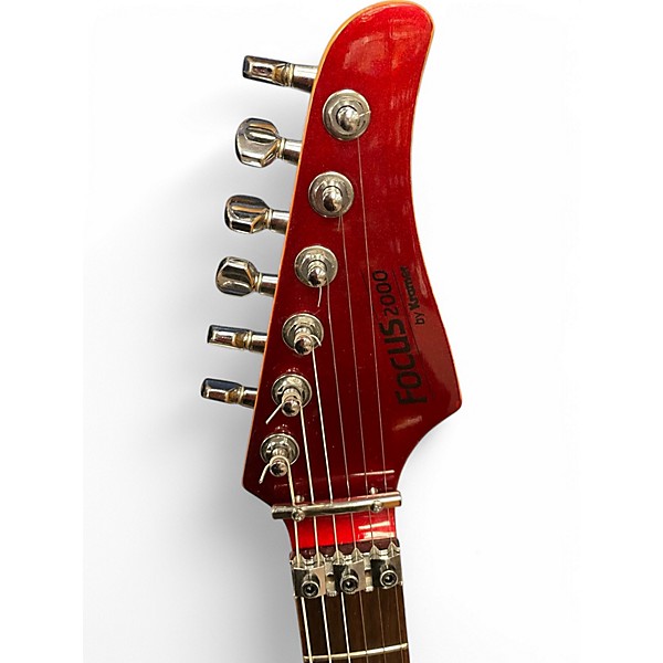 Used 1980s Kramer focus 2000 Chrome Red Metallic Solid Body Electric Guitar