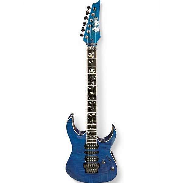 Used Ibanez RG8570 J Custom Royal blue Sapphire Solid Body Electric Guitar,New Products : American Fashion Style Bags On Sale