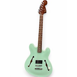 Used Fender TOM DELONGE SIGNATURE STARCASTER SURF GREEN Hollow Body Electric Guitar
