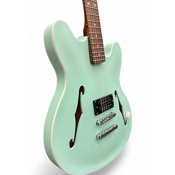 Used Fender TOM DELONGE SIGNATURE STARCASTER SURF GREEN Hollow Body Electric Guitar