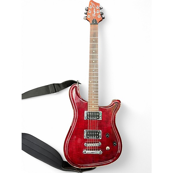 Used Brazen CARNIVAL Trans Red Solid Body Electric Guitar,New Products : American Fashion Style Bags On Sale