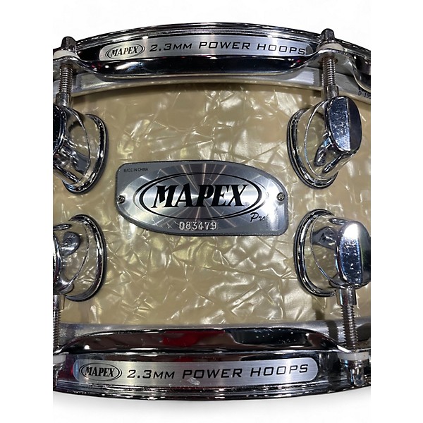 Used Mapex 4in PRO M Pearl White Drum