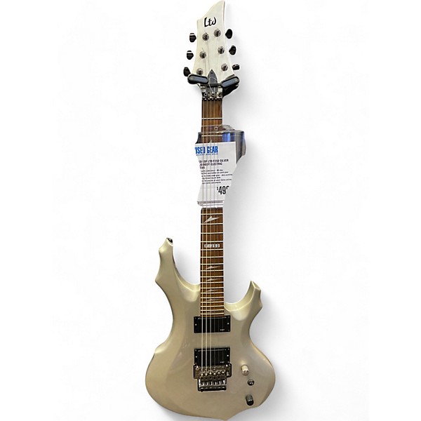 Used ESP LTD F250 SILVER Solid Body Electric Guitar