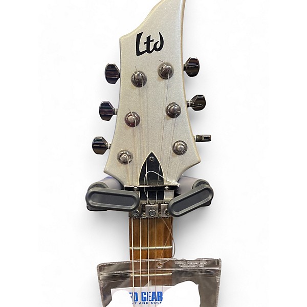 Used ESP LTD F250 SILVER Solid Body Electric Guitar