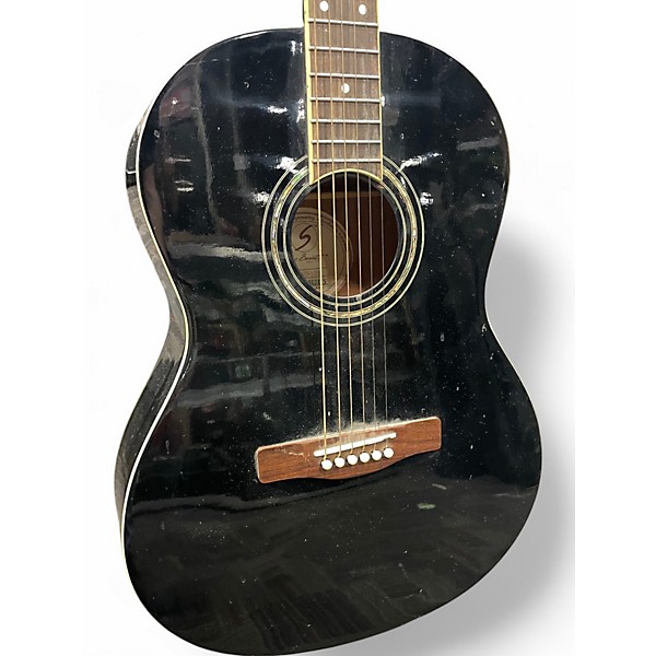 Used Samick ST9-1/BK Black Acoustic Guitar