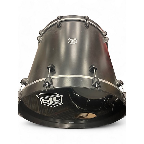 Used 2021 SJC Drums 5 Piece CUSTOM DRUMS MATTE BLACK Drum Kit