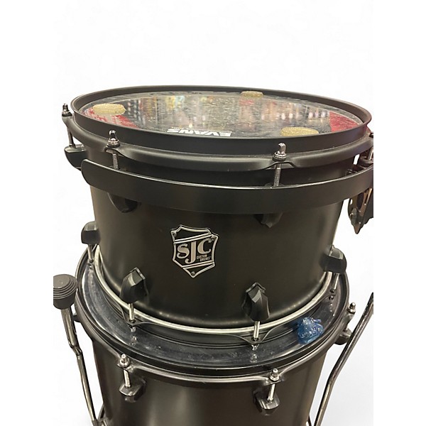 Used 2021 SJC Drums 5 Piece CUSTOM DRUMS MATTE BLACK Drum Kit