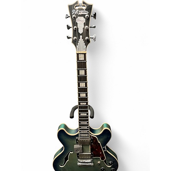 Used D'Angelico Premier Series DC transparent blue Hollow Body Electric Guitar