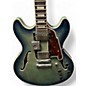 Used D'Angelico Premier Series DC transparent blue Hollow Body Electric Guitar