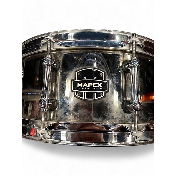 Used Mapex 14in Armory Tomahawk Black Chrome Drum