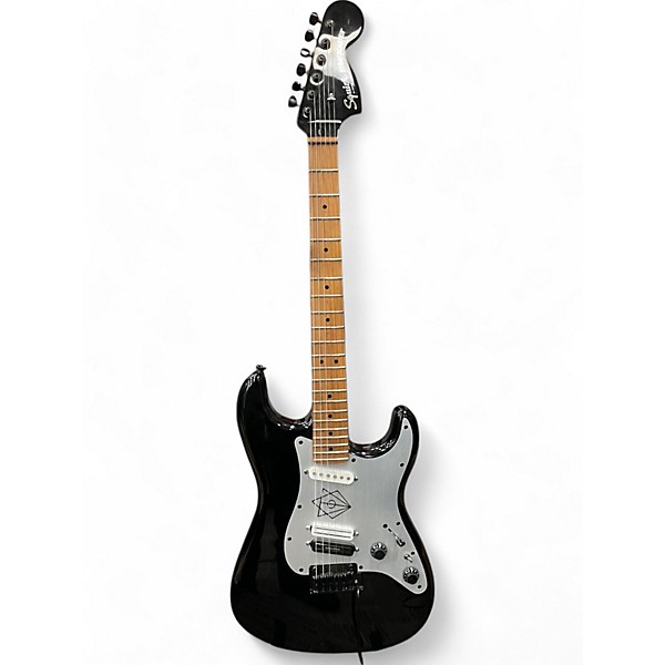 Used Squier Contemporary Stratocaster Black Solid Body Electric Guitar