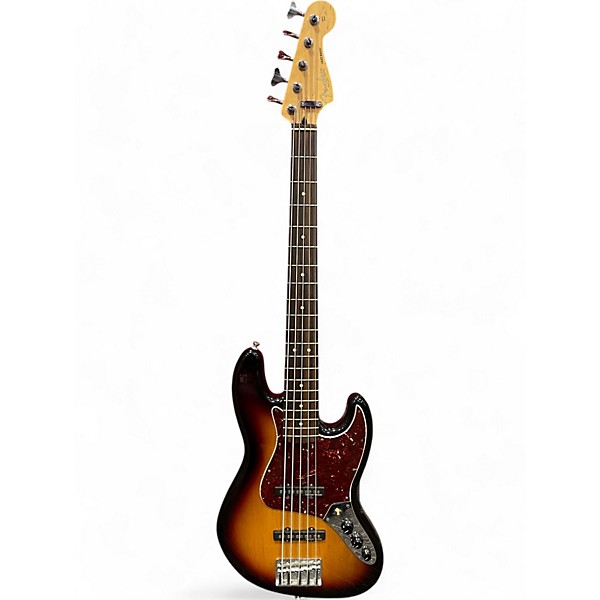 Used 2013 Fender Deluxe J Bass Sunbrust Electric Bass Guitar