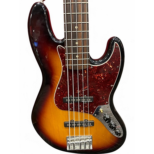 Used 2013 Fender Deluxe J Bass Sunbrust Electric Bass Guitar