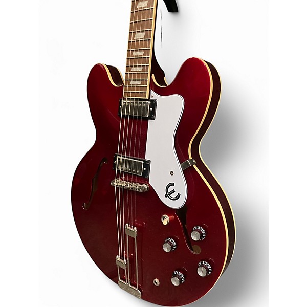 Used Epiphone Riviera Custom Wine Red Hollow Body Electric Guitar
