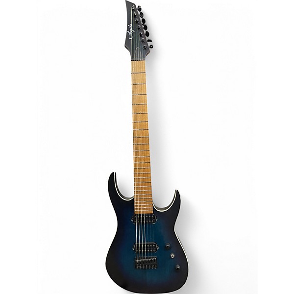 Used Agile epic 727 Blue Sunburst Solid Body Electric Guitar