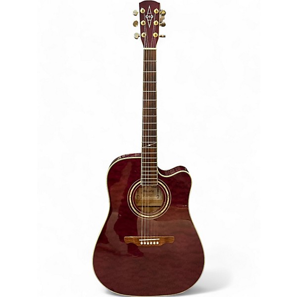Used Alvarez fd-60 WINE Acoustic Electric Guitar,New Products : American Fashion Style Bags On Sale