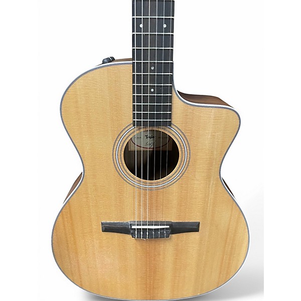 Used Taylor 214CEN Natural Classical Acoustic Electric Guitar