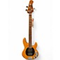 Used 2019 Ernie Ball Music Man STINGRAY BFR 4STRING Trans Amber Electric Bass Guitar thumbnail