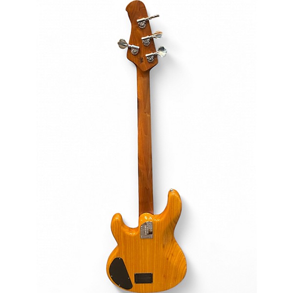 Used 2019 Ernie Ball Music Man STINGRAY BFR 4STRING Trans Amber Electric Bass Guitar