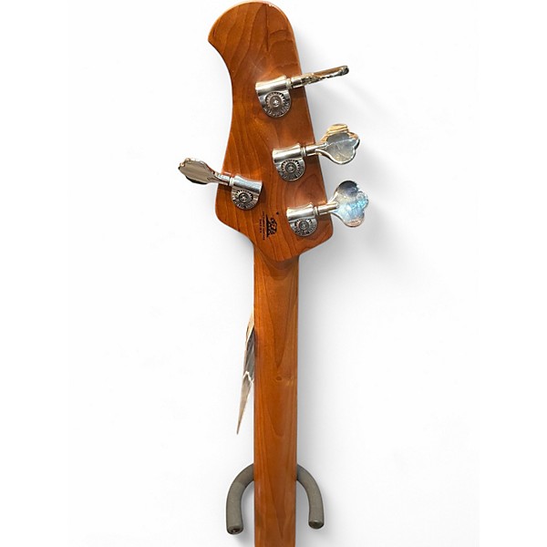 Used 2019 Ernie Ball Music Man STINGRAY BFR 4STRING Trans Amber Electric Bass Guitar