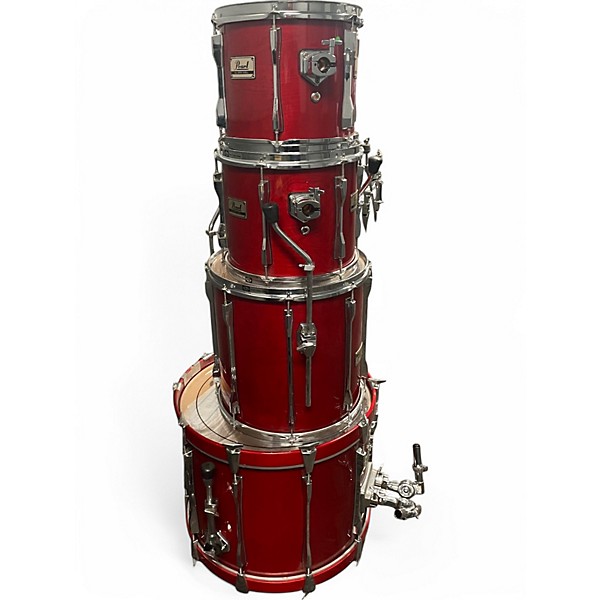 Used 2010s Pearl 4 Piece BXL ALL BIRCH 5PC KIT Cherry Drum Kit