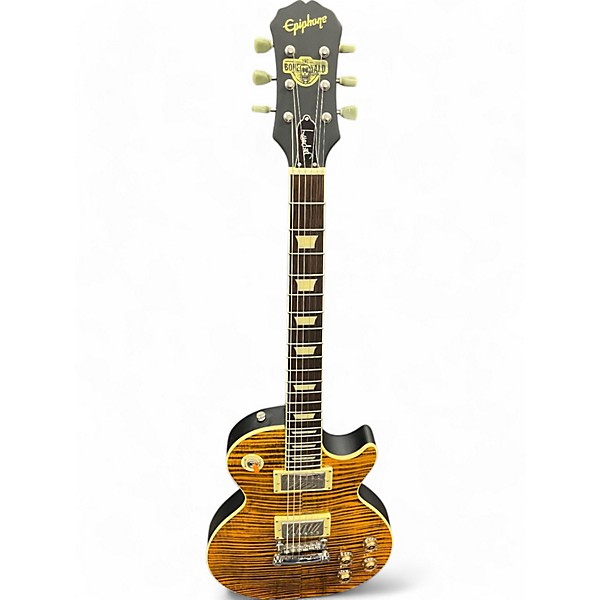 Used Epiphone Used Epiphone les paul Joe Perry The Boneyard tiger Solid Body Electric Guitar tiger Guitar Center
