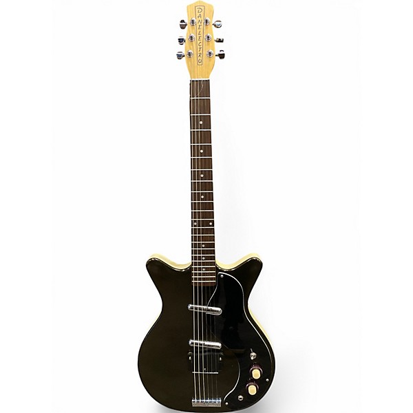 Used Danelectro DC59 DARK GREEN METALLIC SPARKLE Solid Body Electric Guitar