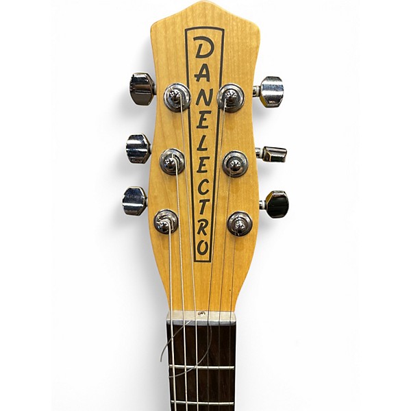 Used Danelectro DC59 DARK GREEN METALLIC SPARKLE Solid Body Electric Guitar