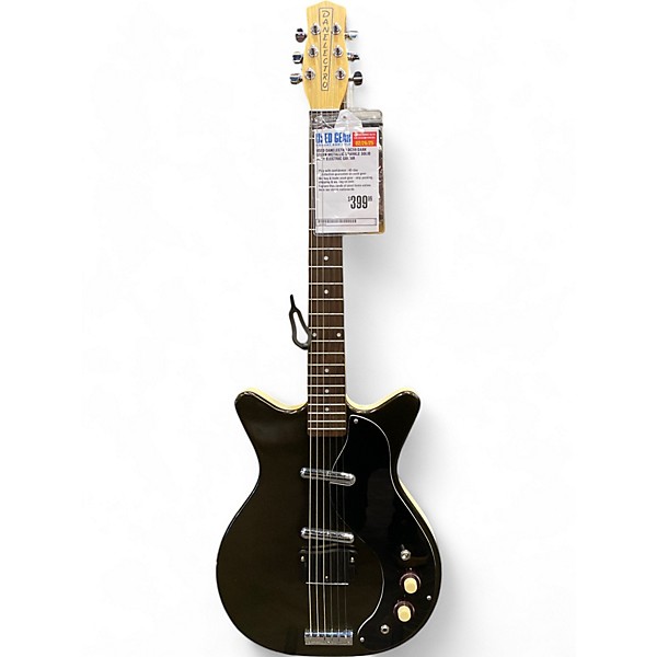 Used Danelectro DC59 DARK GREEN METALLIC SPARKLE Solid Body Electric Guitar