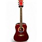 Used Washburn D200MC Candy Apple Red Metallic Acoustic Guitar thumbnail