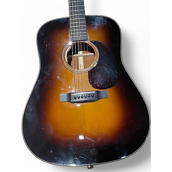 Used Martin D18 CUSTOM SHOP Brown Sunburst Acoustic Guitar