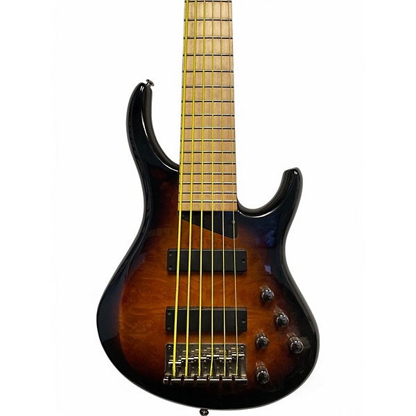 Used MTD Kingston KZ 6 String 2 Color Sunburst Electric Bass Guitar