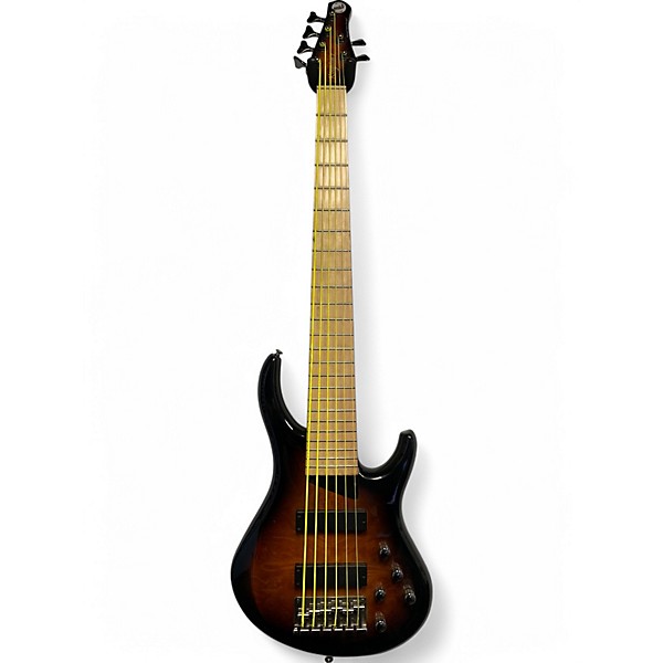 Used MTD Kingston KZ 6 String 2 Color Sunburst Electric Bass Guitar