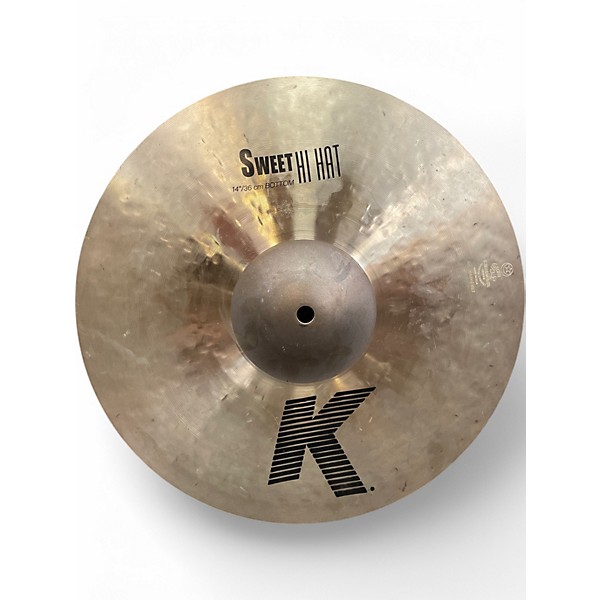 Used Zildjian 14in K Sweet Hi-Hat Bottom Cymbal,Specials : American Fashion Style Bags On Sale
