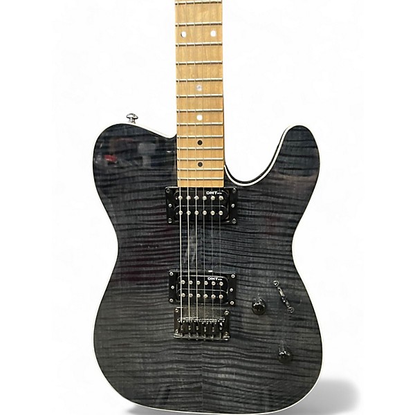 Used Dean NV FM TBK NashVegas Flame Hum-Hum Trans Charcoal Solid Body Electric Guitar