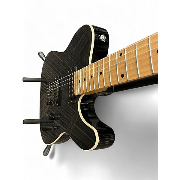 Used Dean NV FM TBK NashVegas Flame Hum-Hum Trans Charcoal Solid Body Electric Guitar