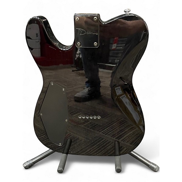 Used Dean NV FM TBK NashVegas Flame Hum-Hum Trans Charcoal Solid Body Electric Guitar