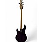 Used Ernie Ball Music Man Stingray 5 String Trans Purple Electric Bass Guitar