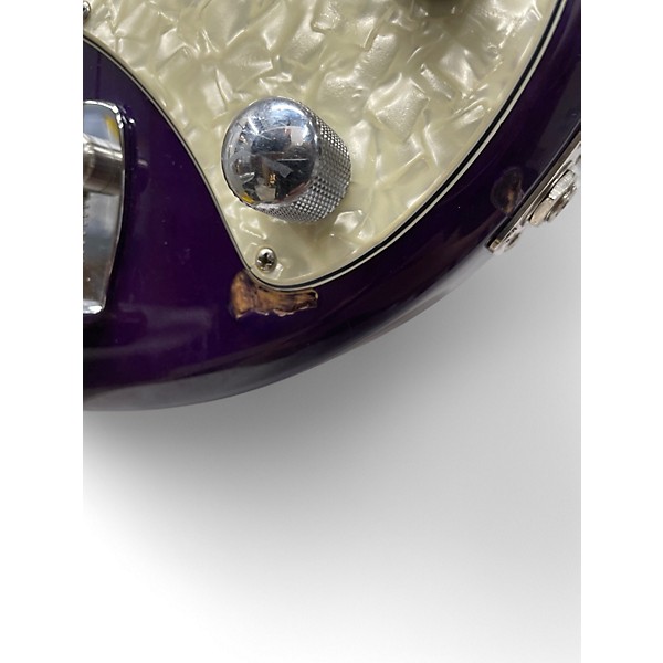 Used Ernie Ball Music Man Stingray 5 String Trans Purple Electric Bass Guitar