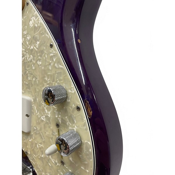 Used Ernie Ball Music Man Stingray 5 String Trans Purple Electric Bass Guitar
