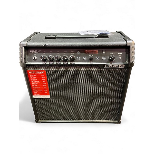 Used Line 6 Spider V 60 1x10 Guitar Combo Amp
