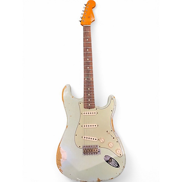 Used 2015 Fender Custom Shop 63 Stratocaster Relic Relic Sonic Blue Solid Body Electric Guitar