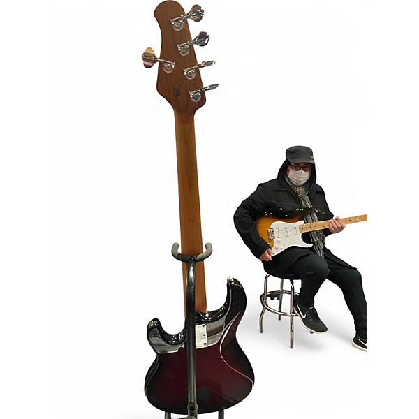 Used Ernie Ball Music Man Stingray 5 H BURNT APPLE SPARKLE Electric Bass Guitar