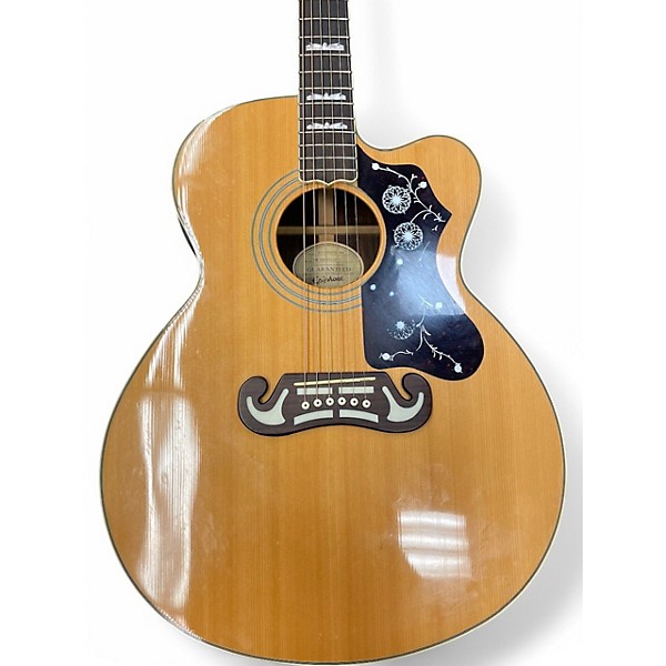 Used Epiphone EJ-300SCE Natural Acoustic Electric Guitar
