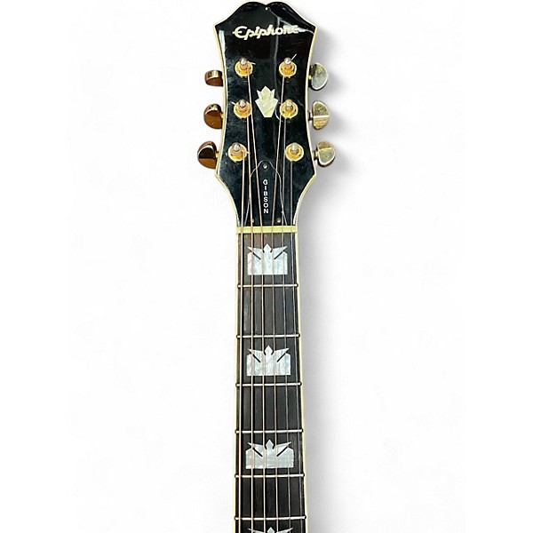Used Epiphone EJ-300SCE Natural Acoustic Electric Guitar
