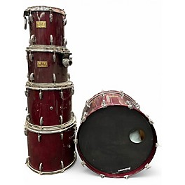 Used Pearl 5 Piece Masters Studio  Red Drum Kit
