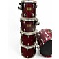 Used Pearl 5 Piece Masters Studio  Red Drum Kit