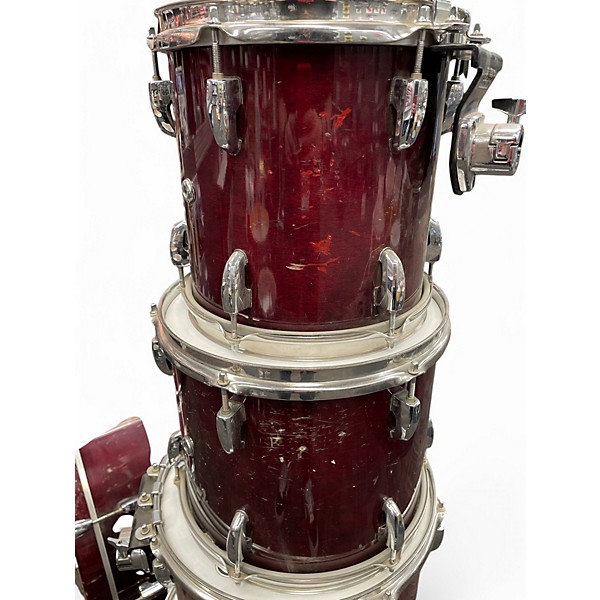 Used Pearl 5 Piece Masters Studio  Red Drum Kit