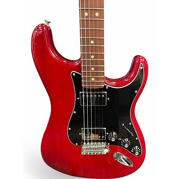 Used 2019 Fender LIMITED EDITION BLACKTOP STRATOCASTER Crimson Red Trans Solid Body Electric Guitar